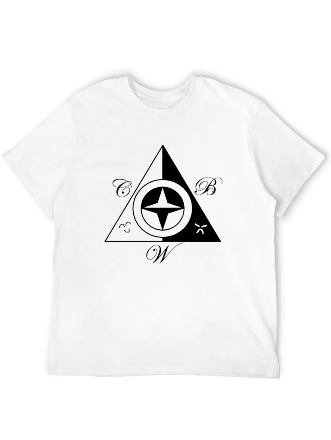 Black Masonic Compass T-Shirt