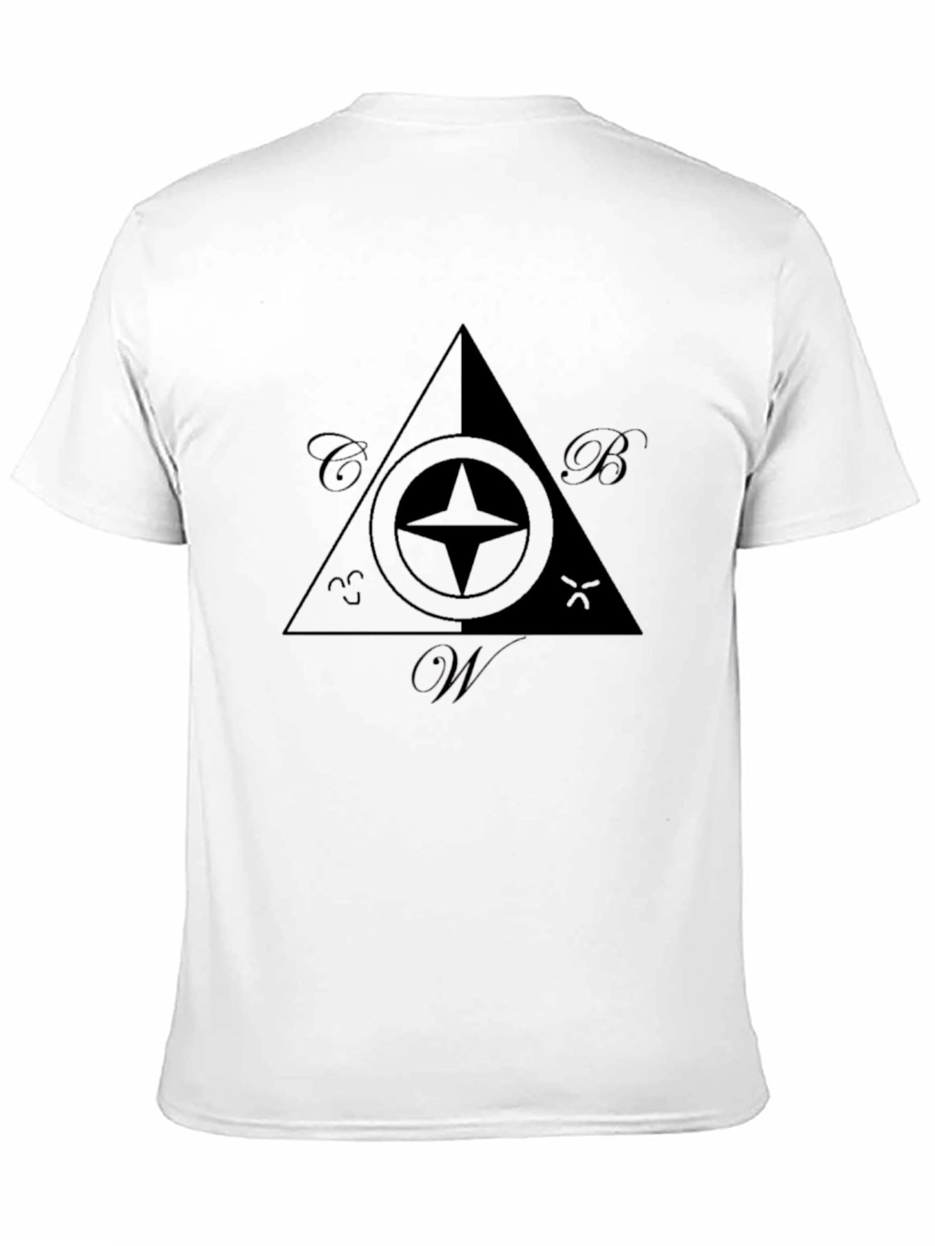 Black Masonic Compass T-Shirt