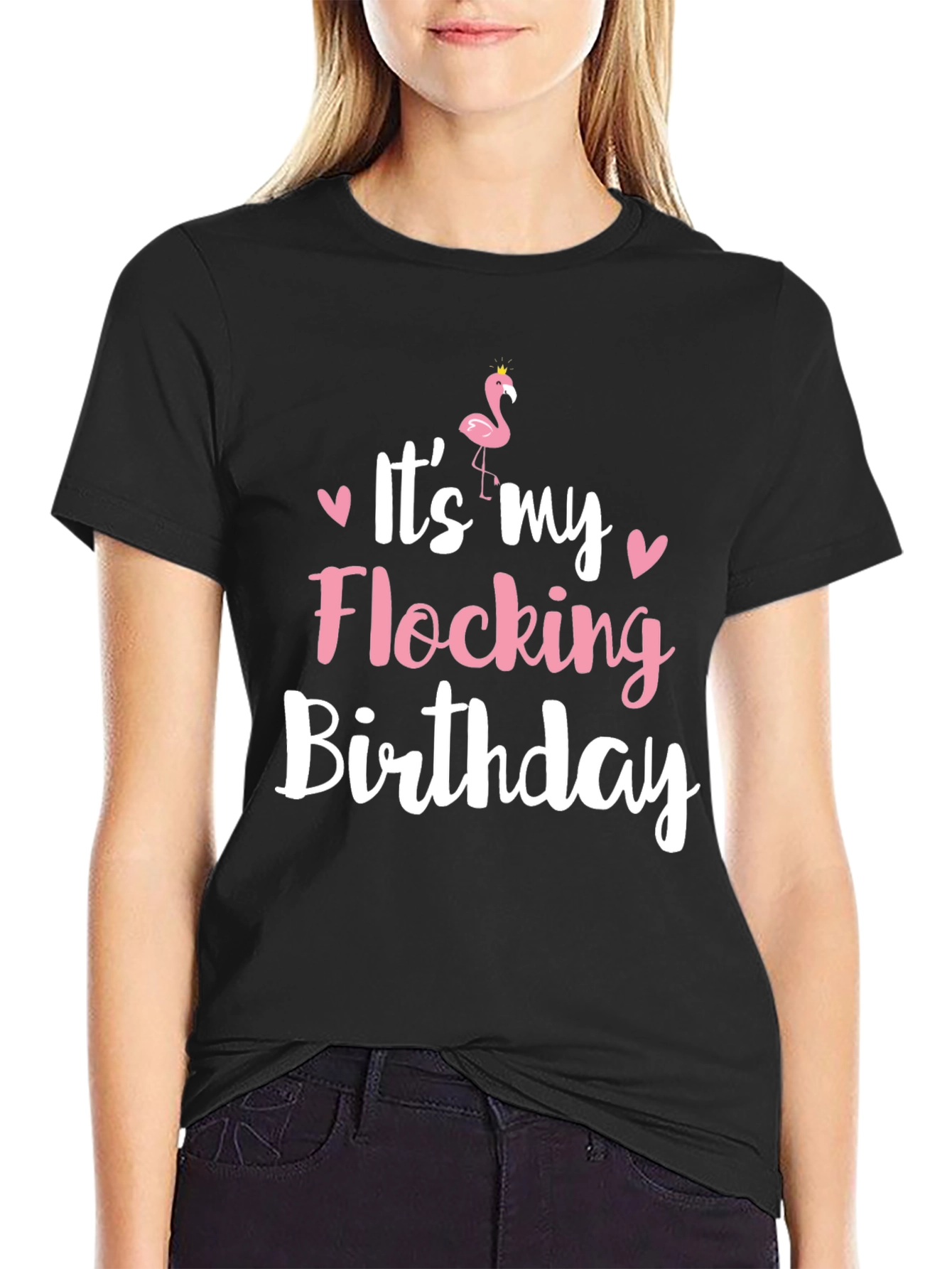 Flocking Birthday T-Shirt - Funny Flamingo Tee