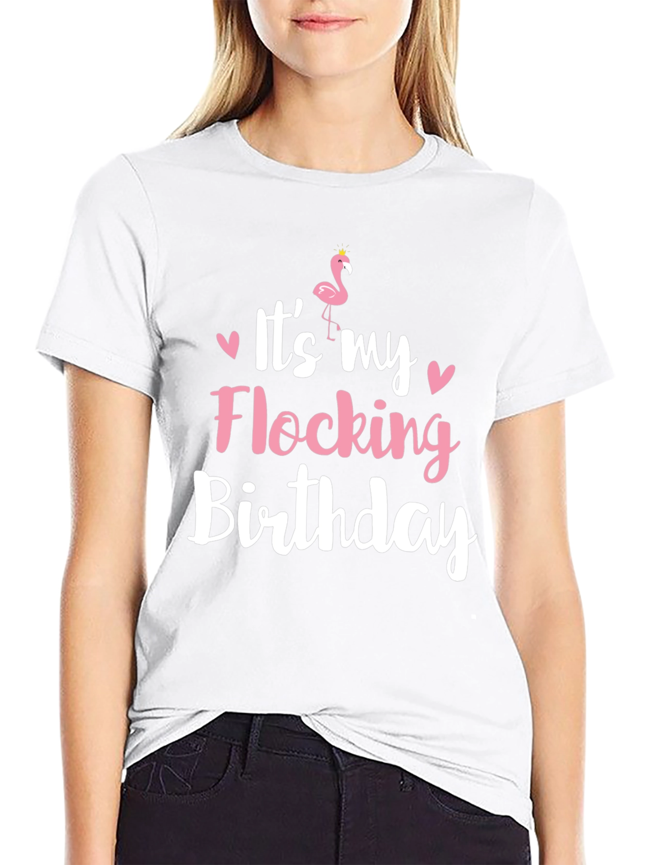 Flocking Birthday T-Shirt - Funny Flamingo Tee