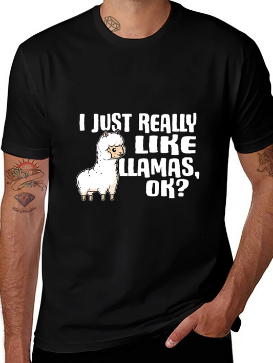 Llama Lover T-Shirt: I Just Really Like Llamas OK?