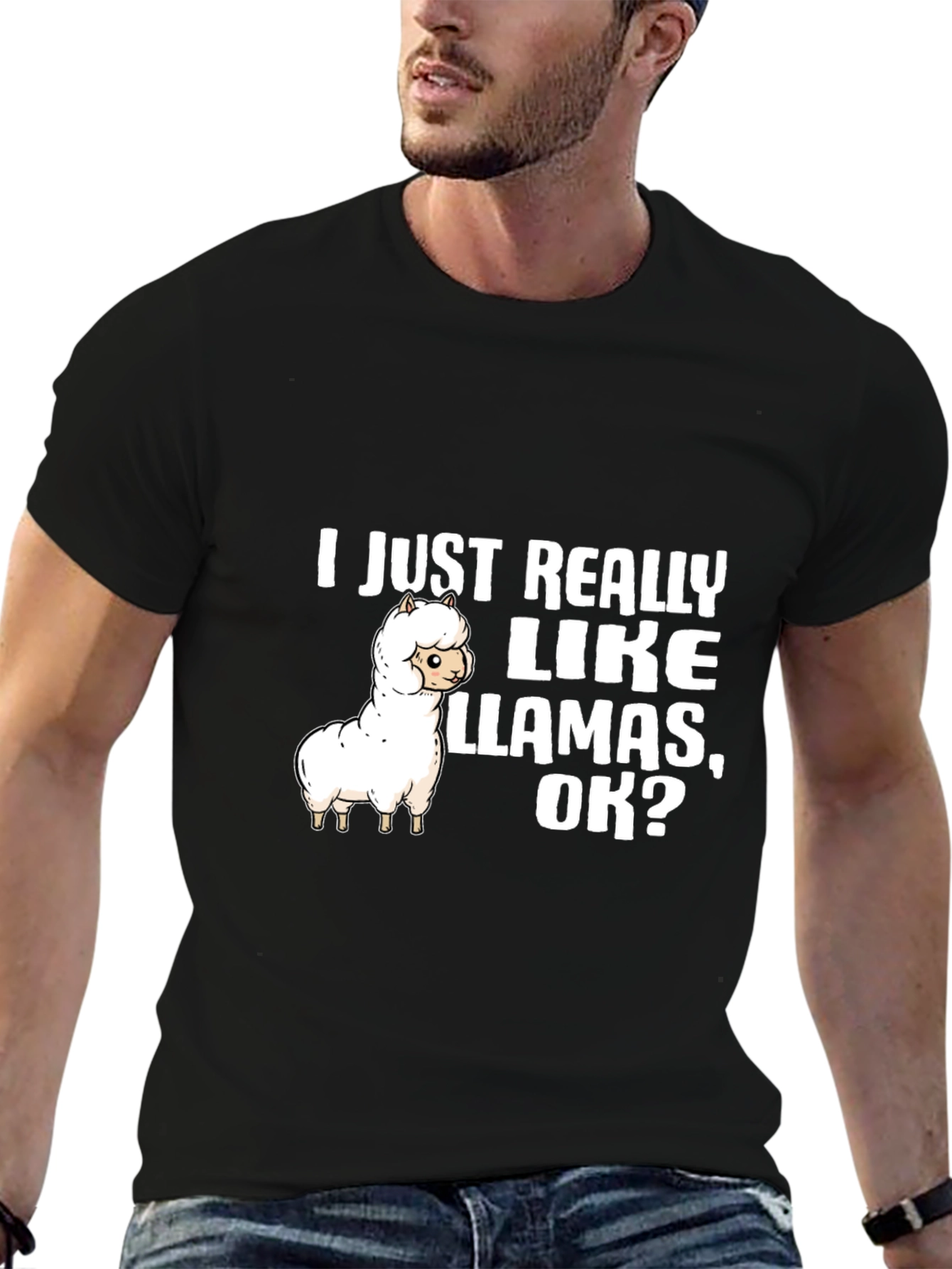 Llama Lover T-Shirt: I Just Really Like Llamas OK?