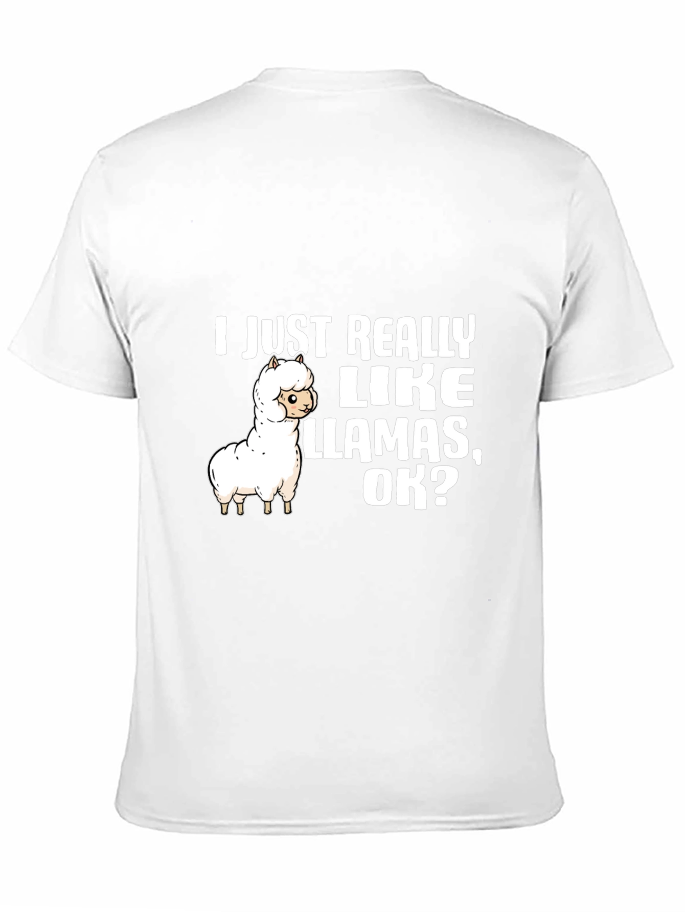 Llama Lover T-Shirt: I Just Really Like Llamas OK?
