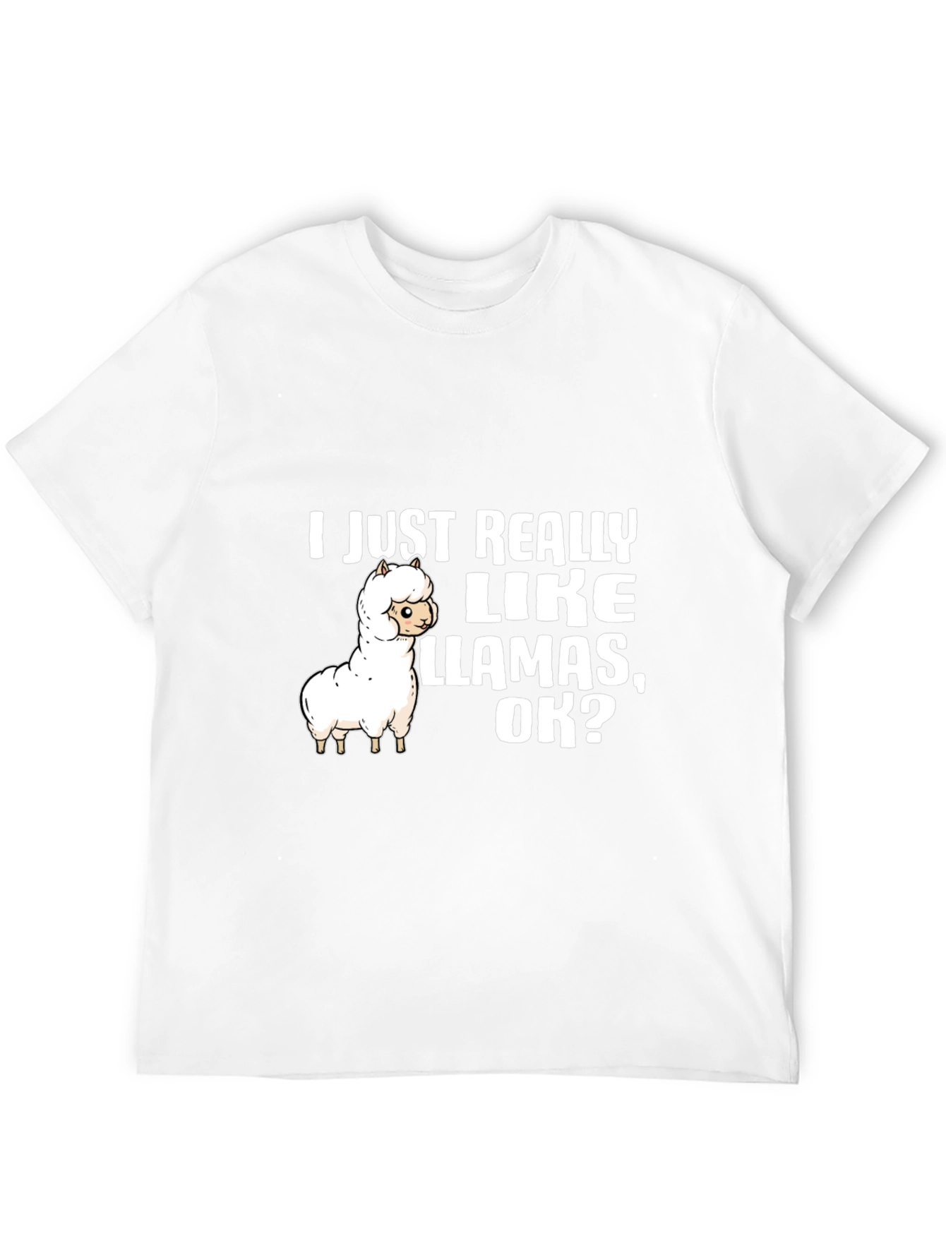 Llama Lover T-Shirt: I Just Really Like Llamas OK?