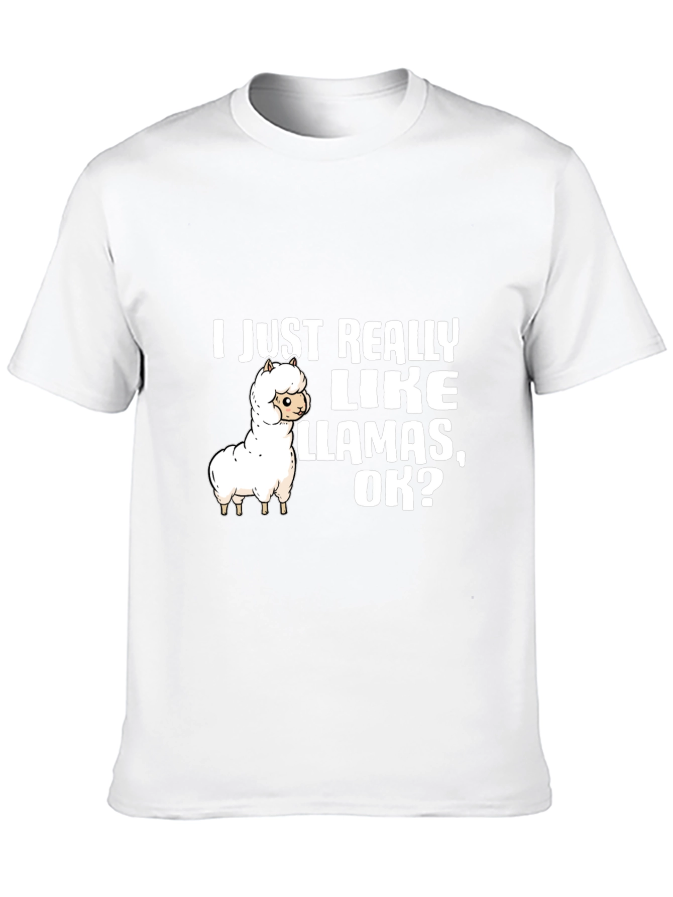 Llama Lover T-Shirt: I Just Really Like Llamas OK?