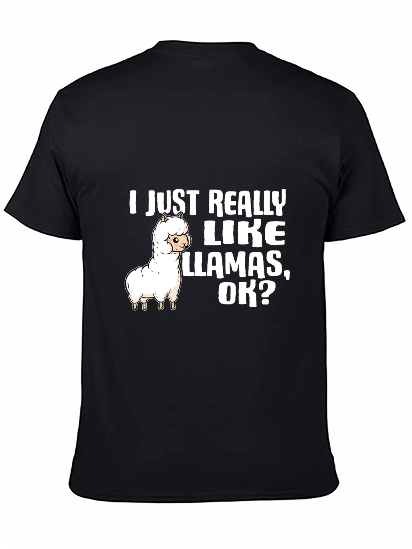 Llama Lover T-Shirt: I Just Really Like Llamas OK?