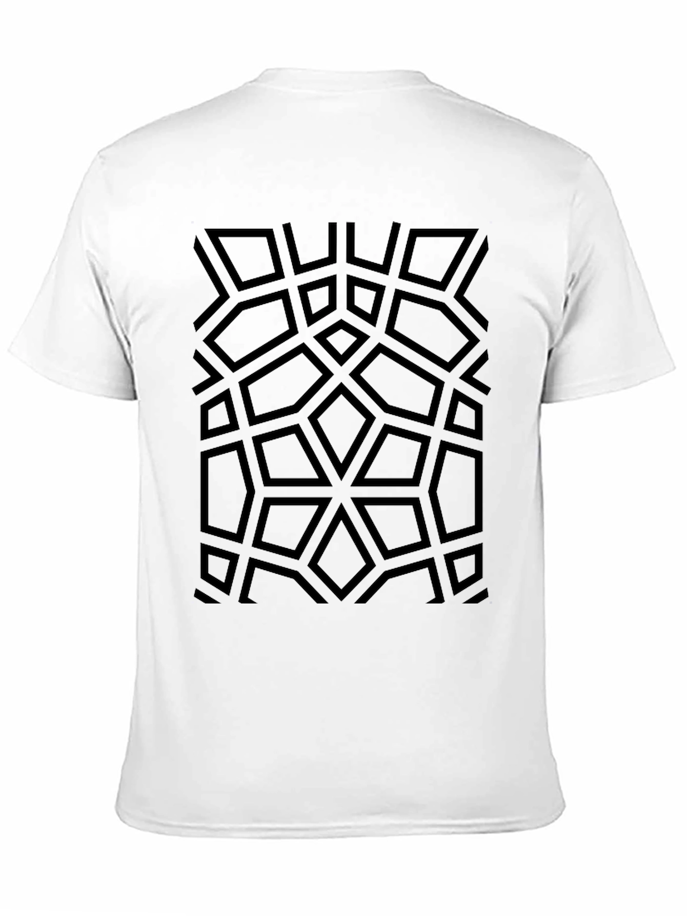 Geometric Pattern Black T-Shirt