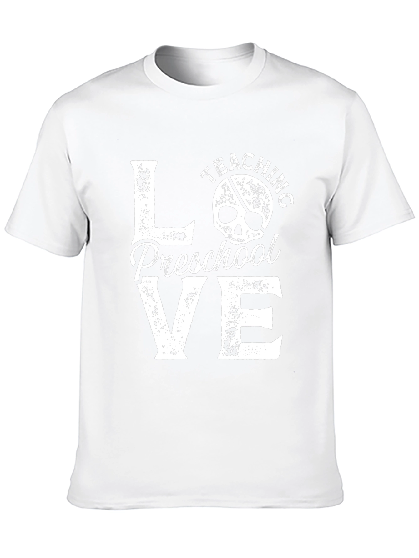 Love Teaching Preschool Black Graphic T-Shirt