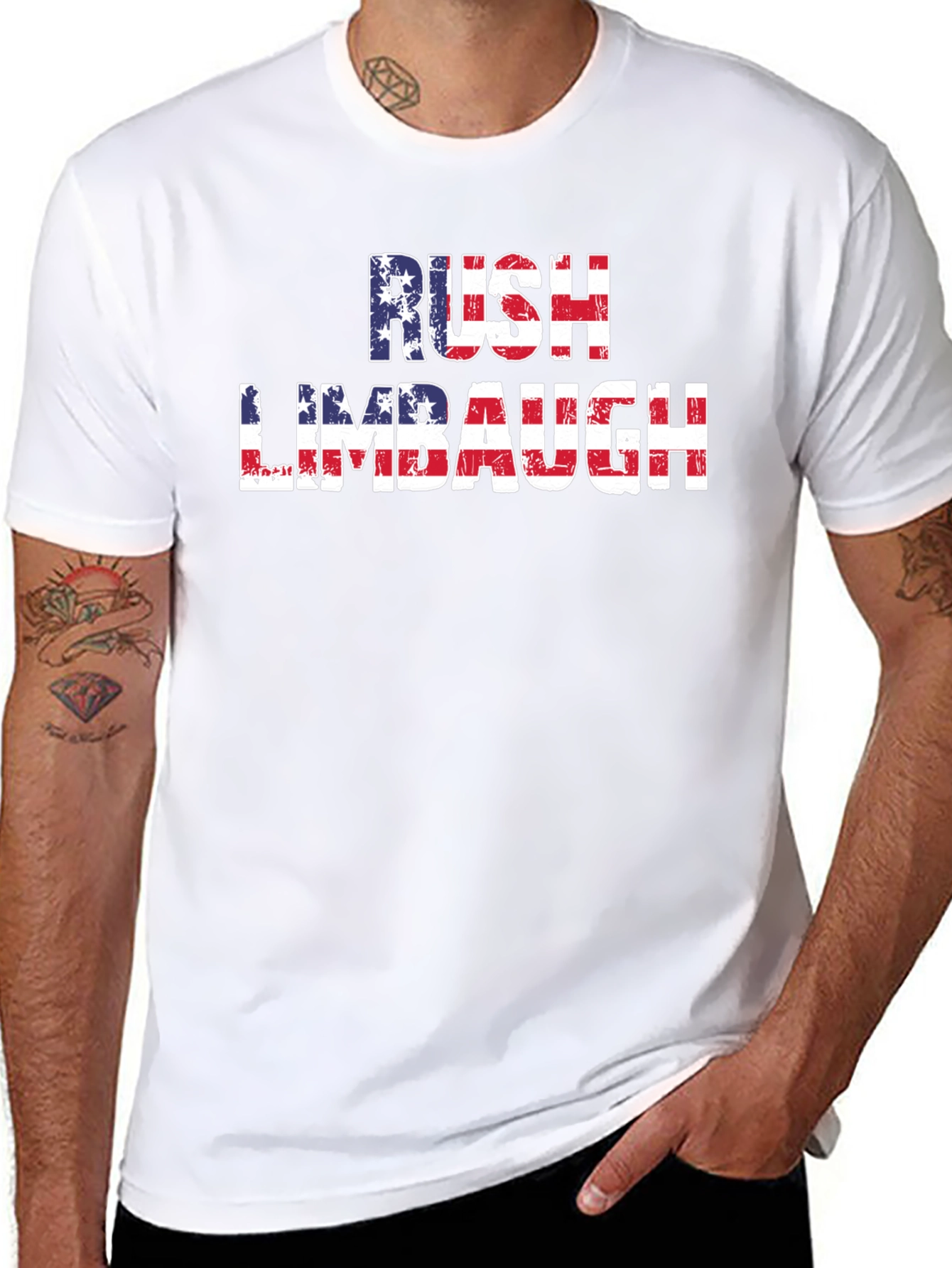 Rush Limbaugh American Flag T-Shirt