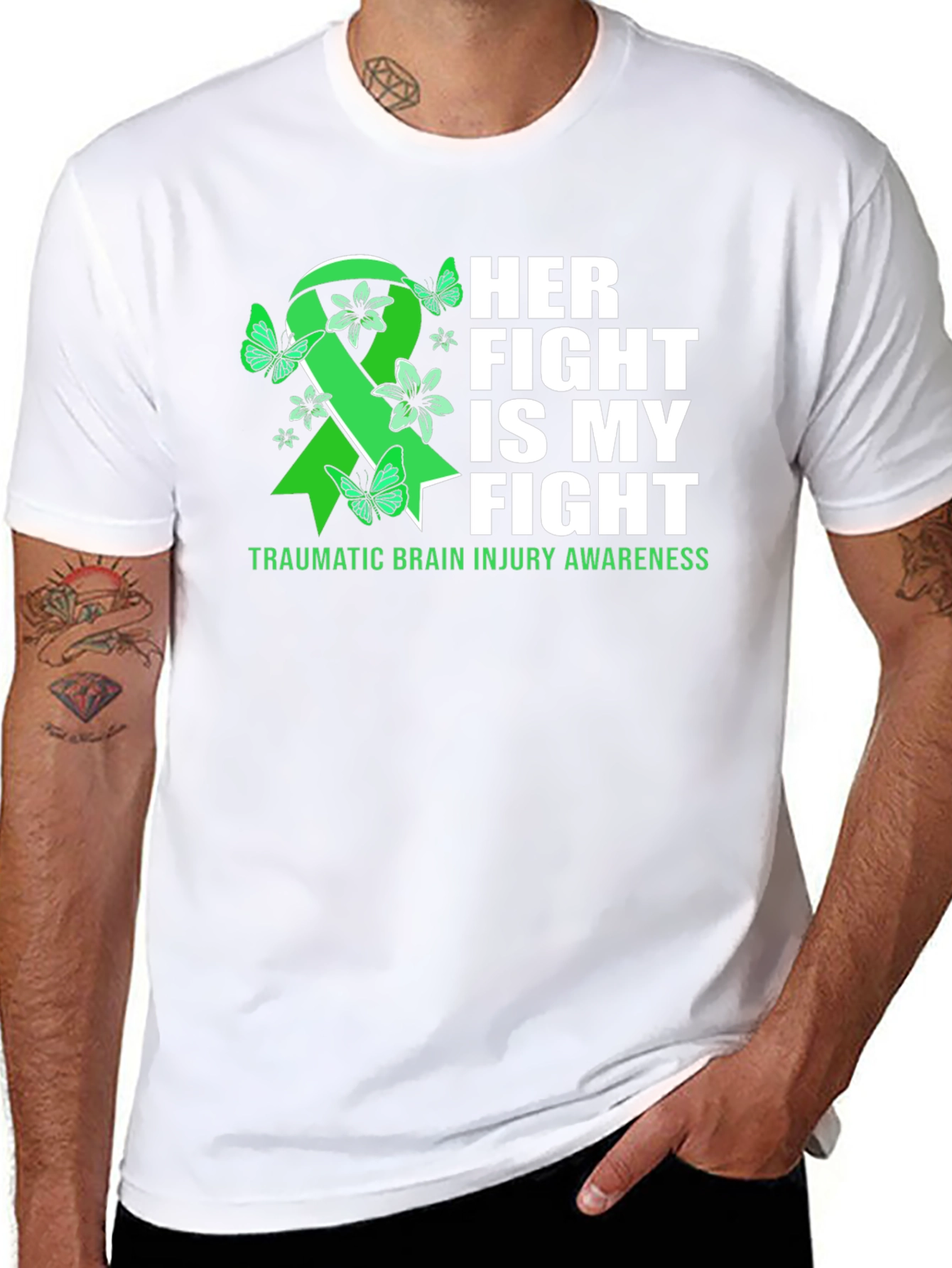 Her Fight Is My Fight TBI Awareness T-Shirt