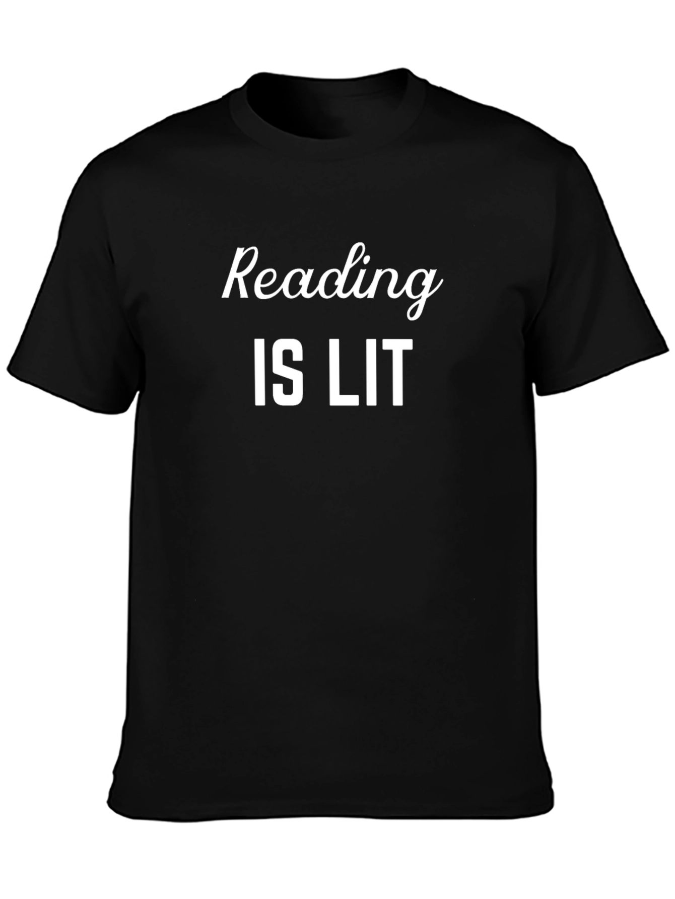 Reading is Lit Graphic Tee - Black