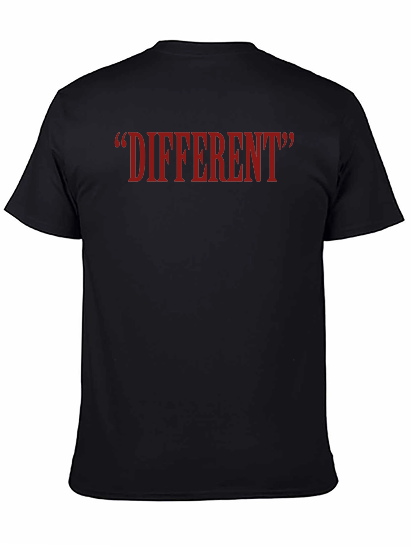 Different Quote T-Shirt - Casual Black Tee