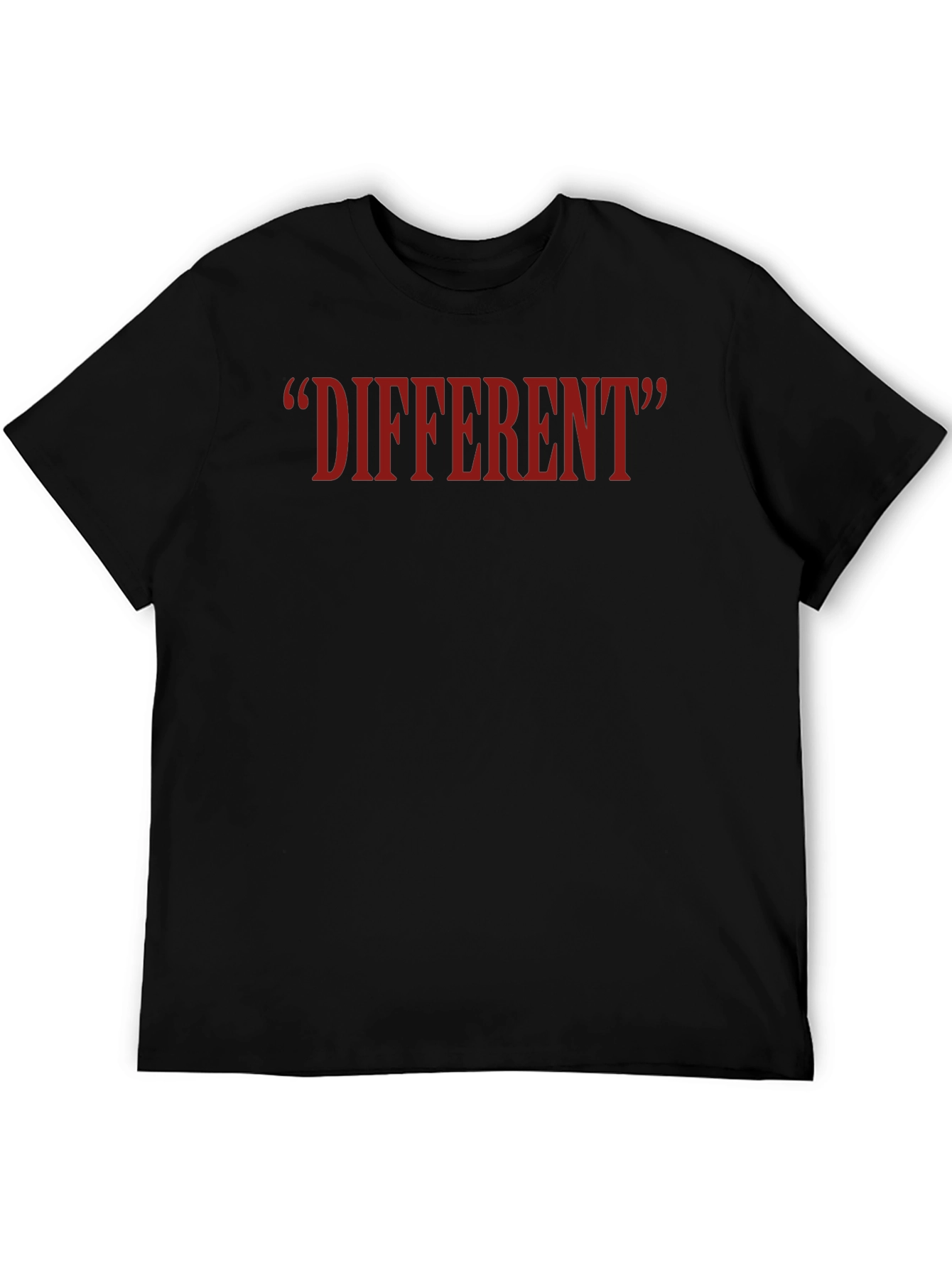 Different Quote T-Shirt - Casual Black Tee