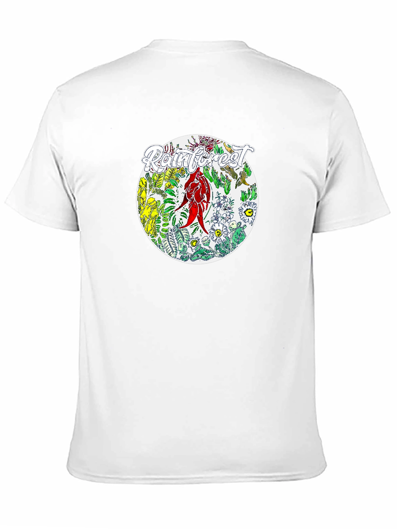 Rainforest Graphic Print Black T-Shirt