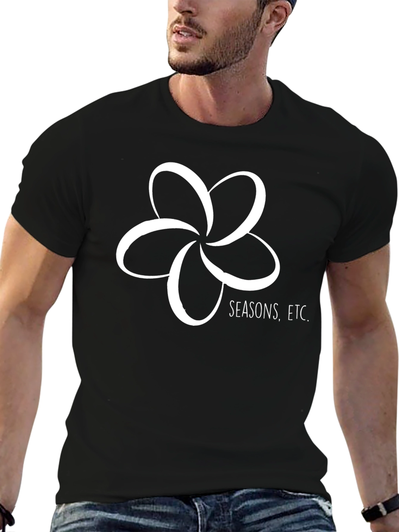 Seasons. Etc. Black Graphic T-Shirt