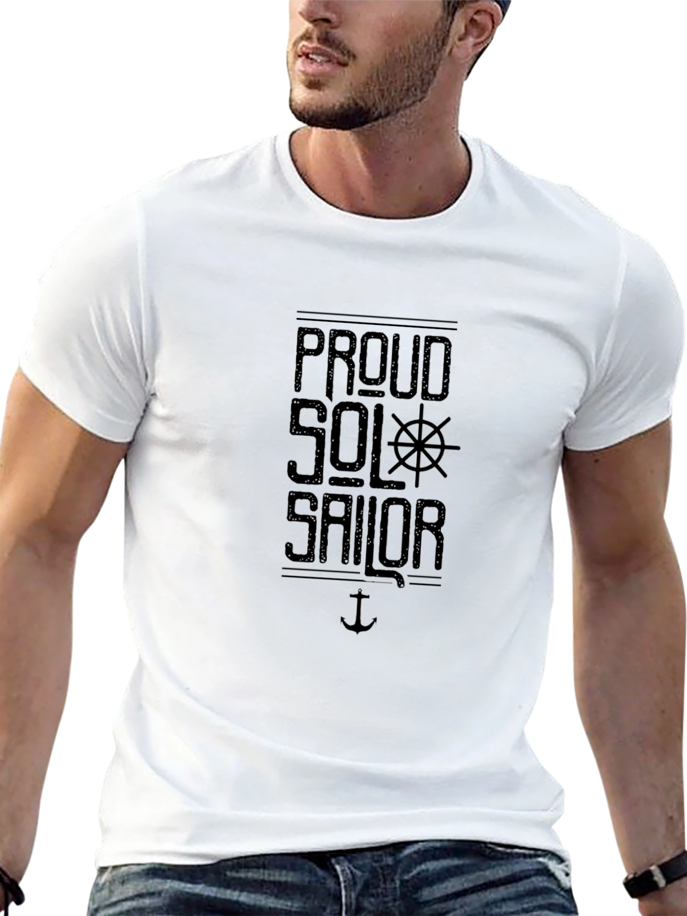 Proud Sailor Black T-Shirt