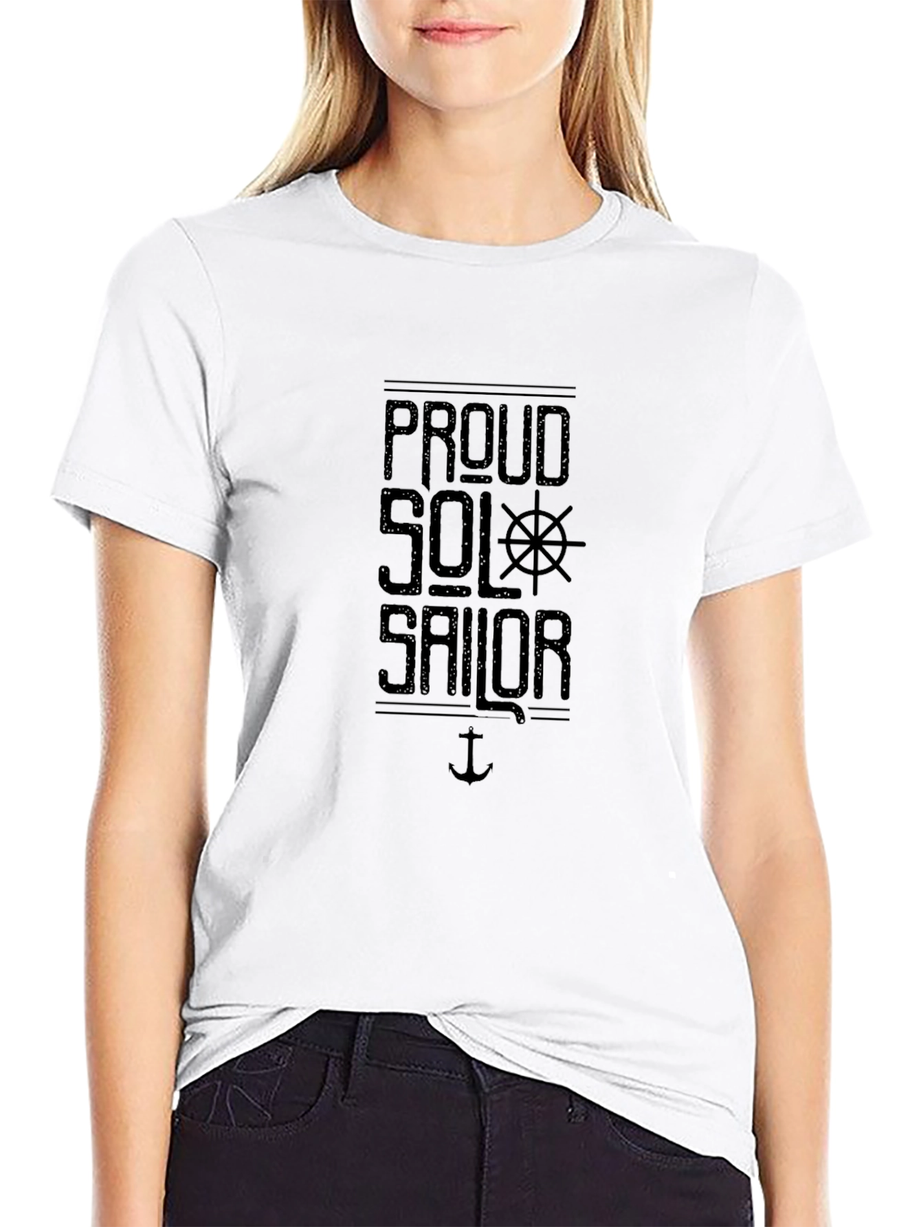 Proud Sailor Black T-Shirt