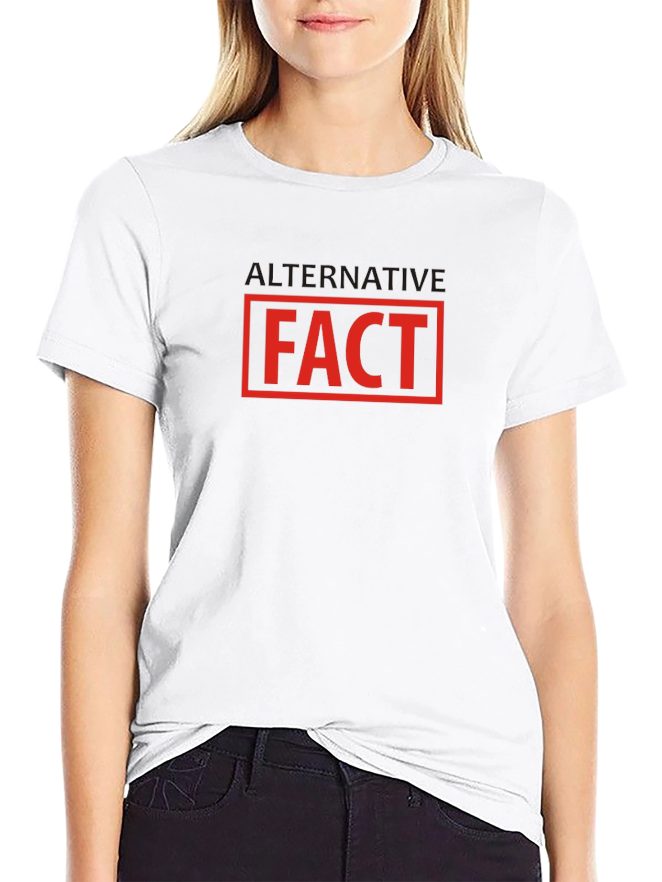 Alternative Fact T-Shirt - Black Crew Neck Tee