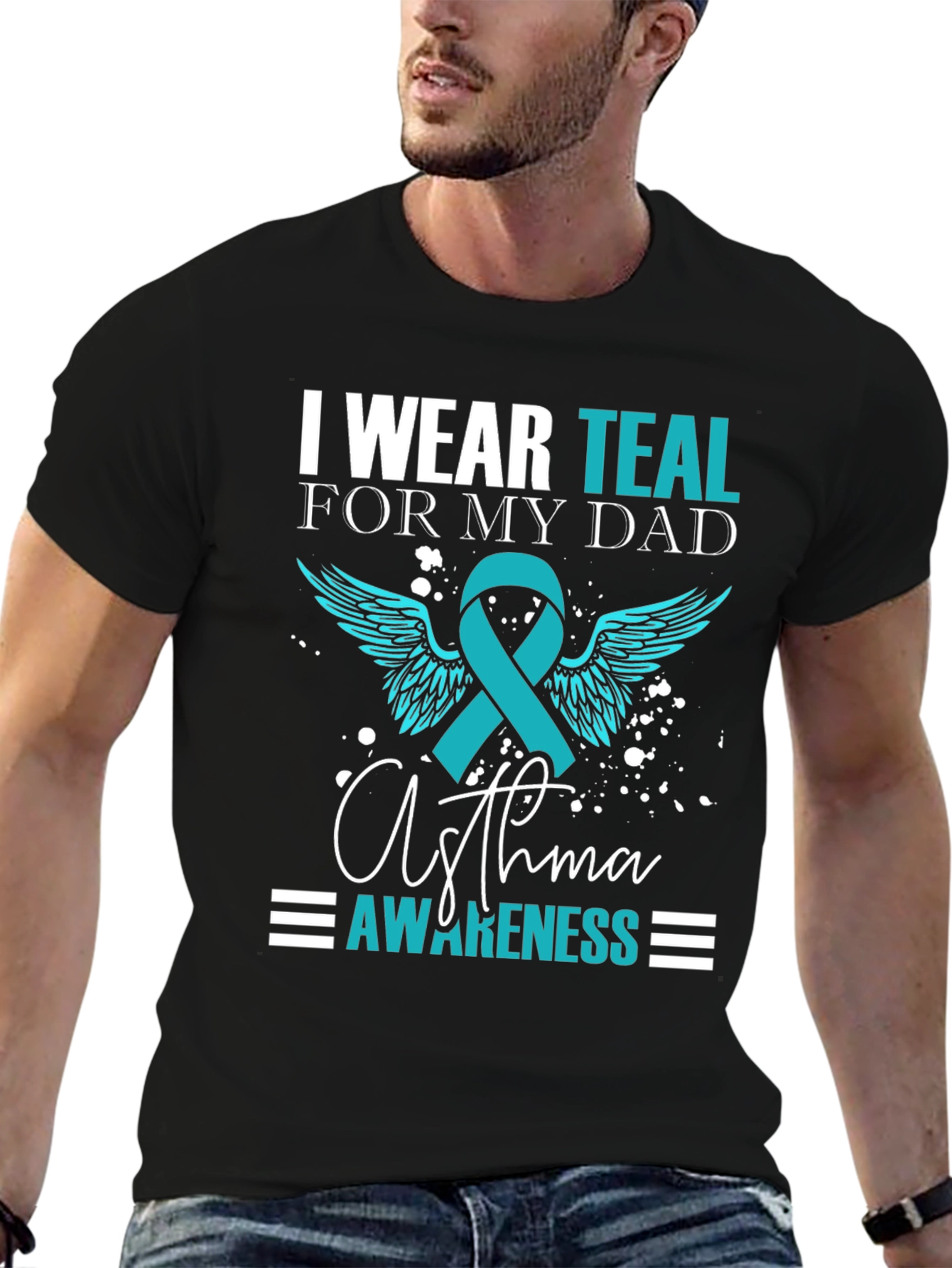 Teal Asthma Awareness T-Shirt