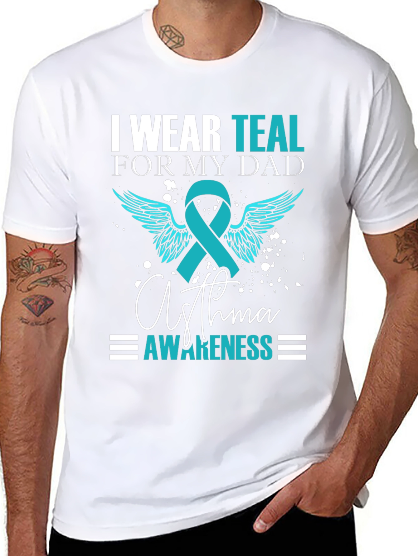 Teal Asthma Awareness T-Shirt