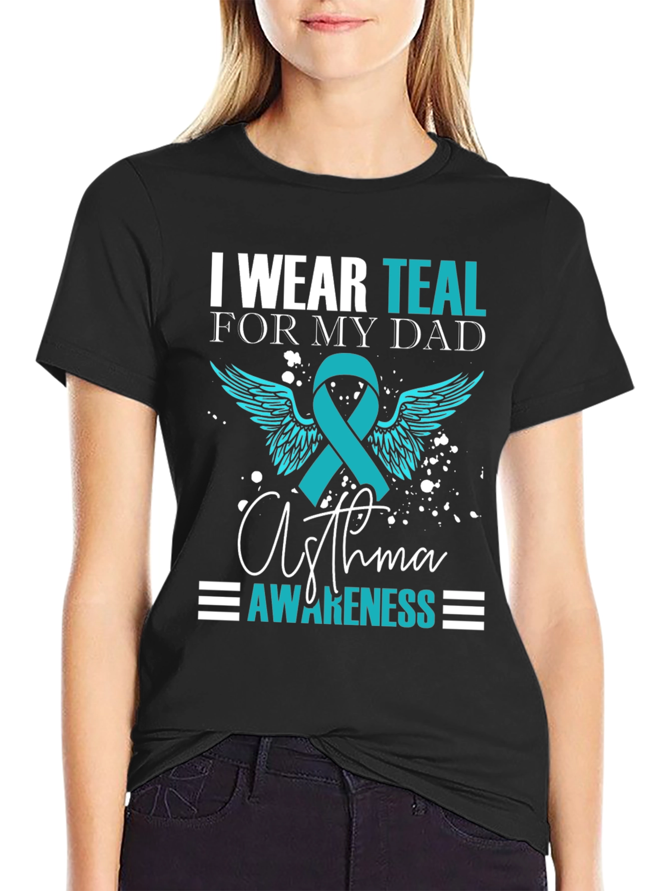 Teal Asthma Awareness T-Shirt