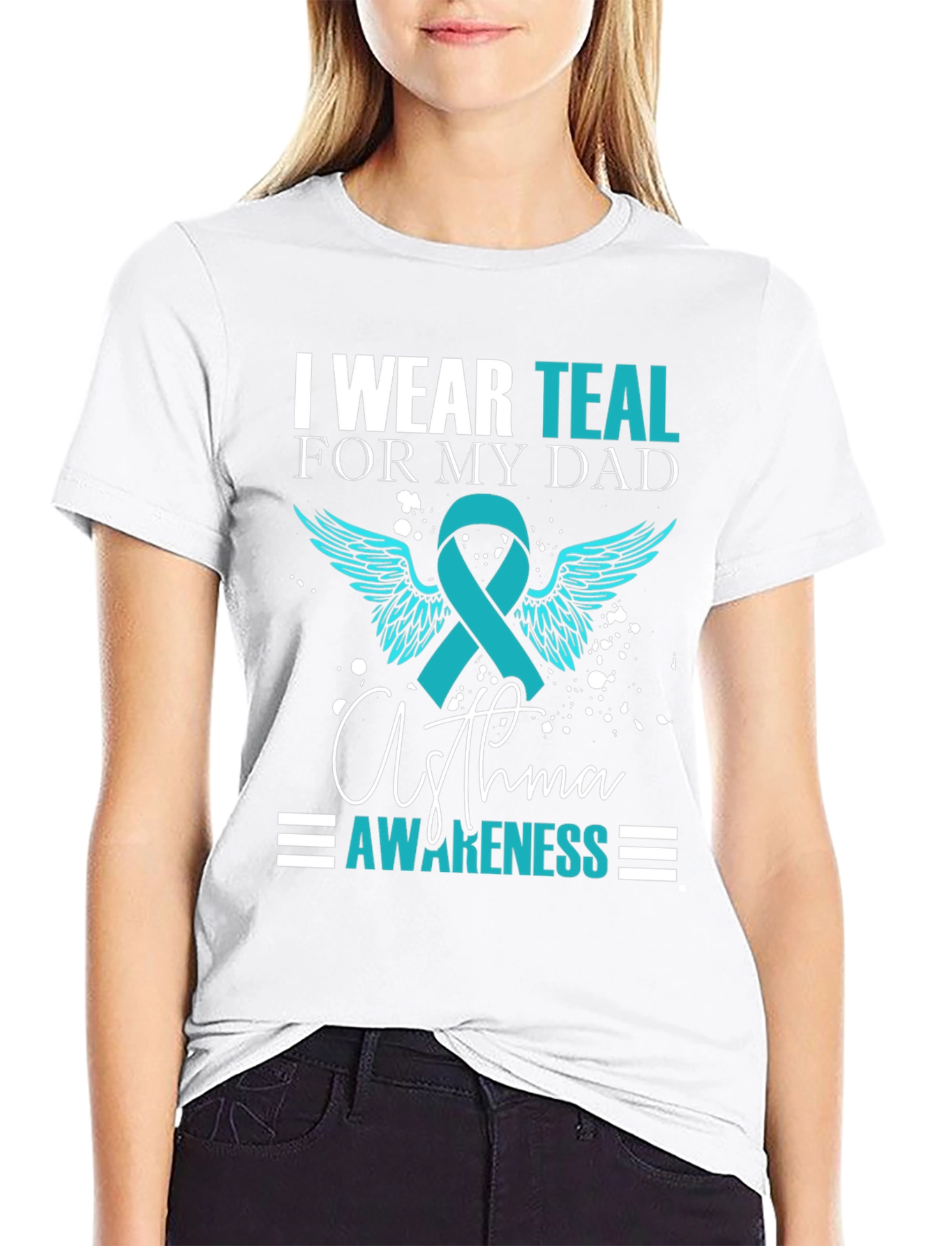 Teal Asthma Awareness T-Shirt