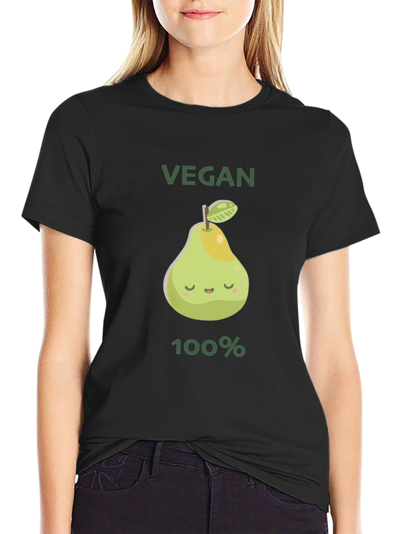Vegan 100% Pear Graphic Tee