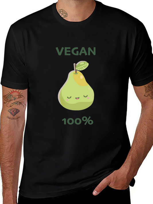 Vegan 100% Pear Graphic Tee