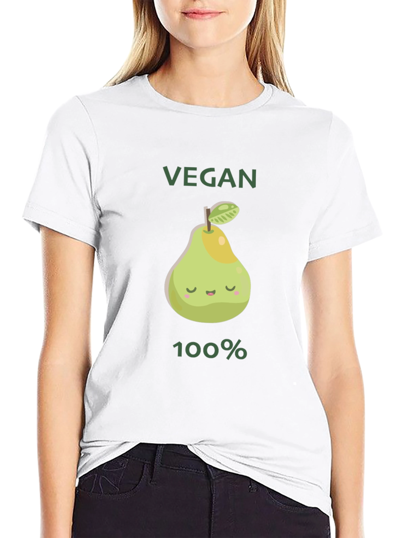 Vegan 100% Pear Graphic Tee
