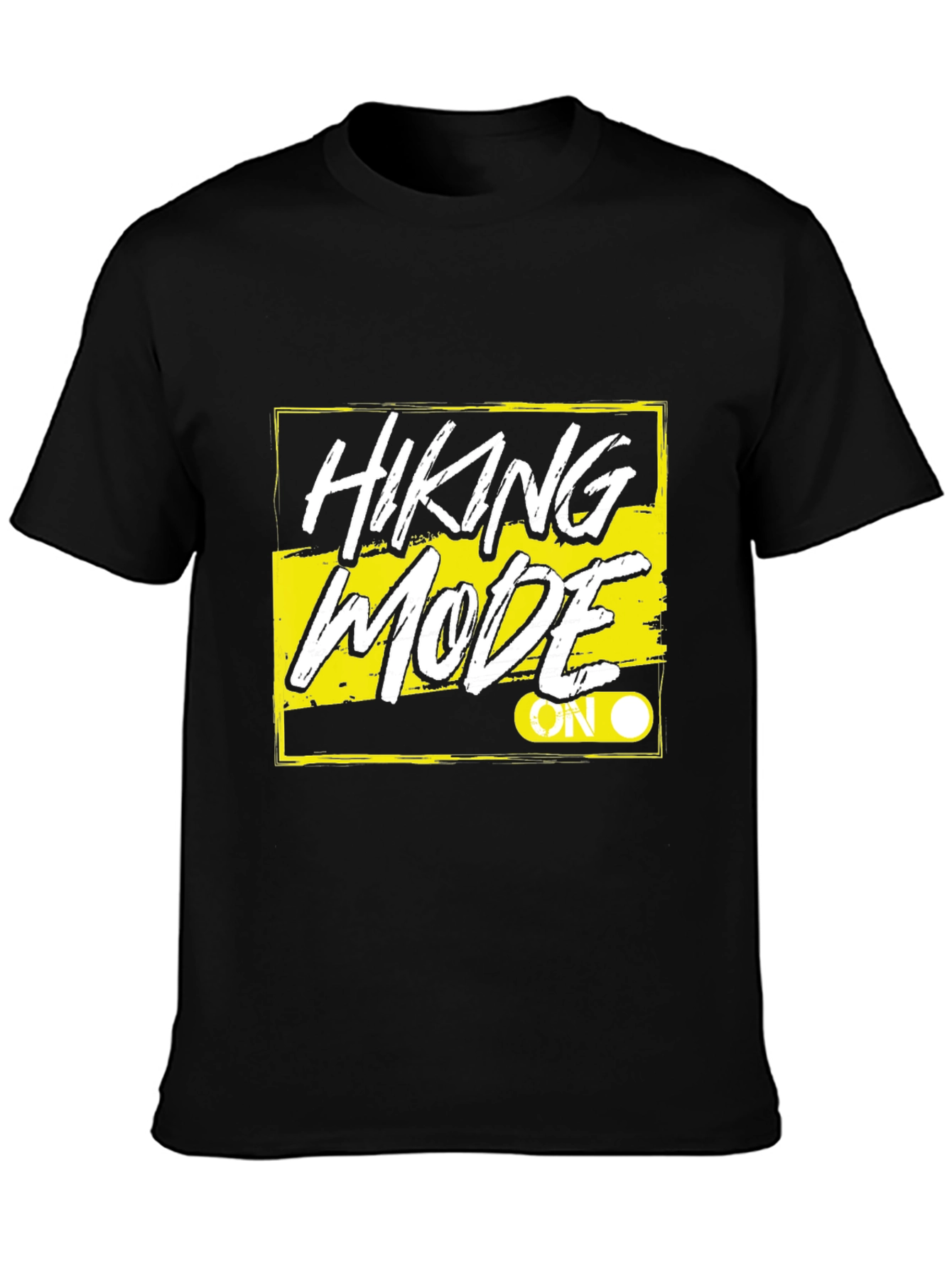 Hiking Mode On Black T-Shirt
