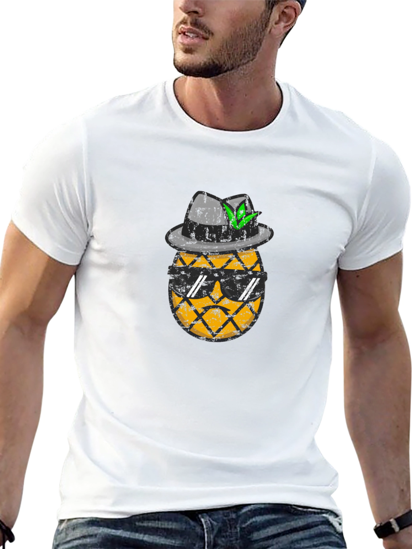 Cool Pineapple Graphic Tee - Summer Style!