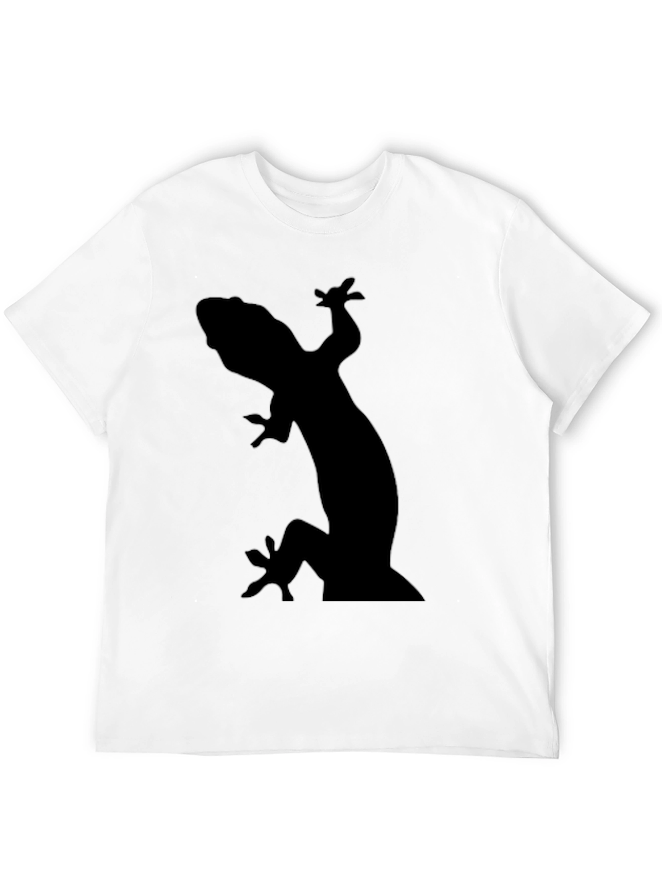 Gecko Silhouette Black T-Shirt