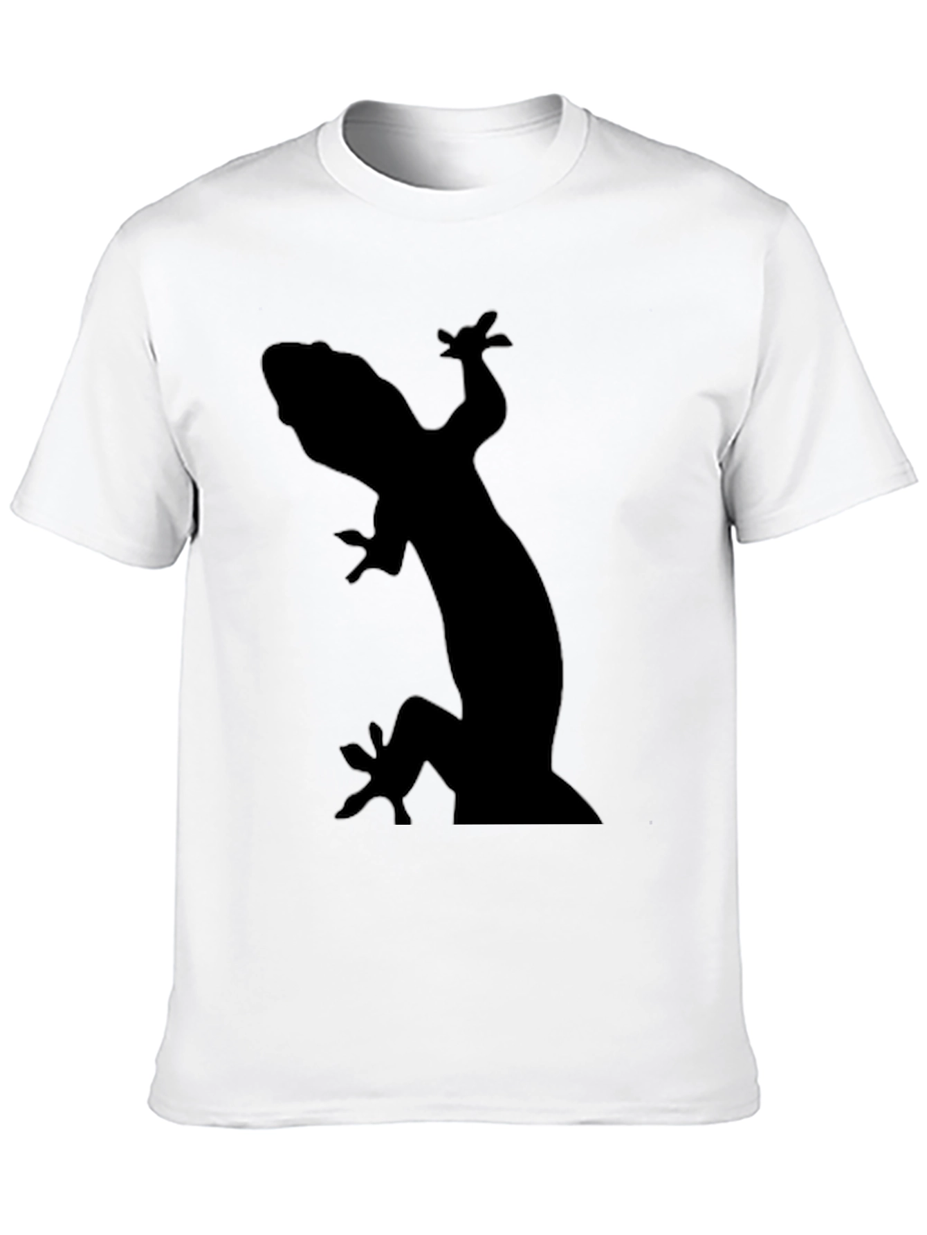 Gecko Silhouette Black T-Shirt