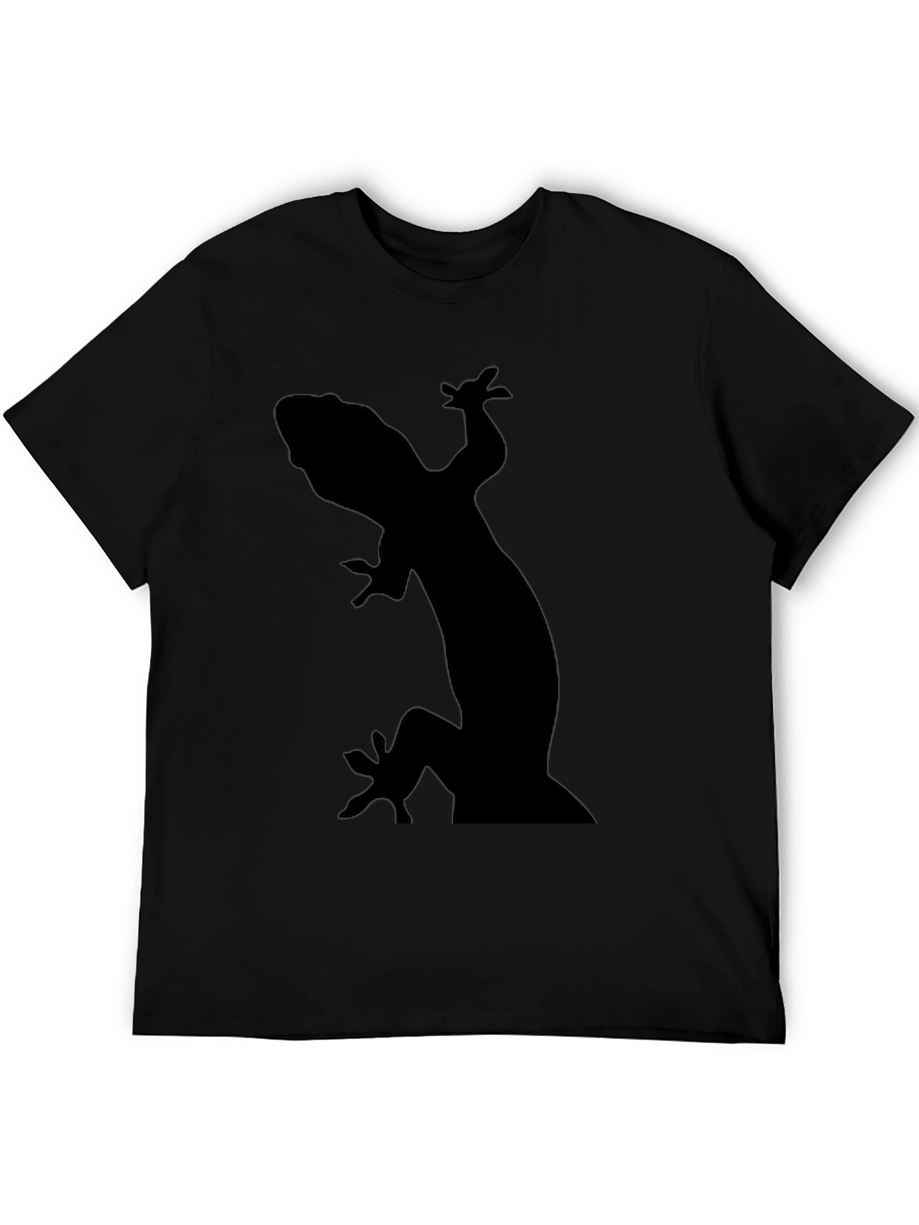 Gecko Silhouette Black T-Shirt