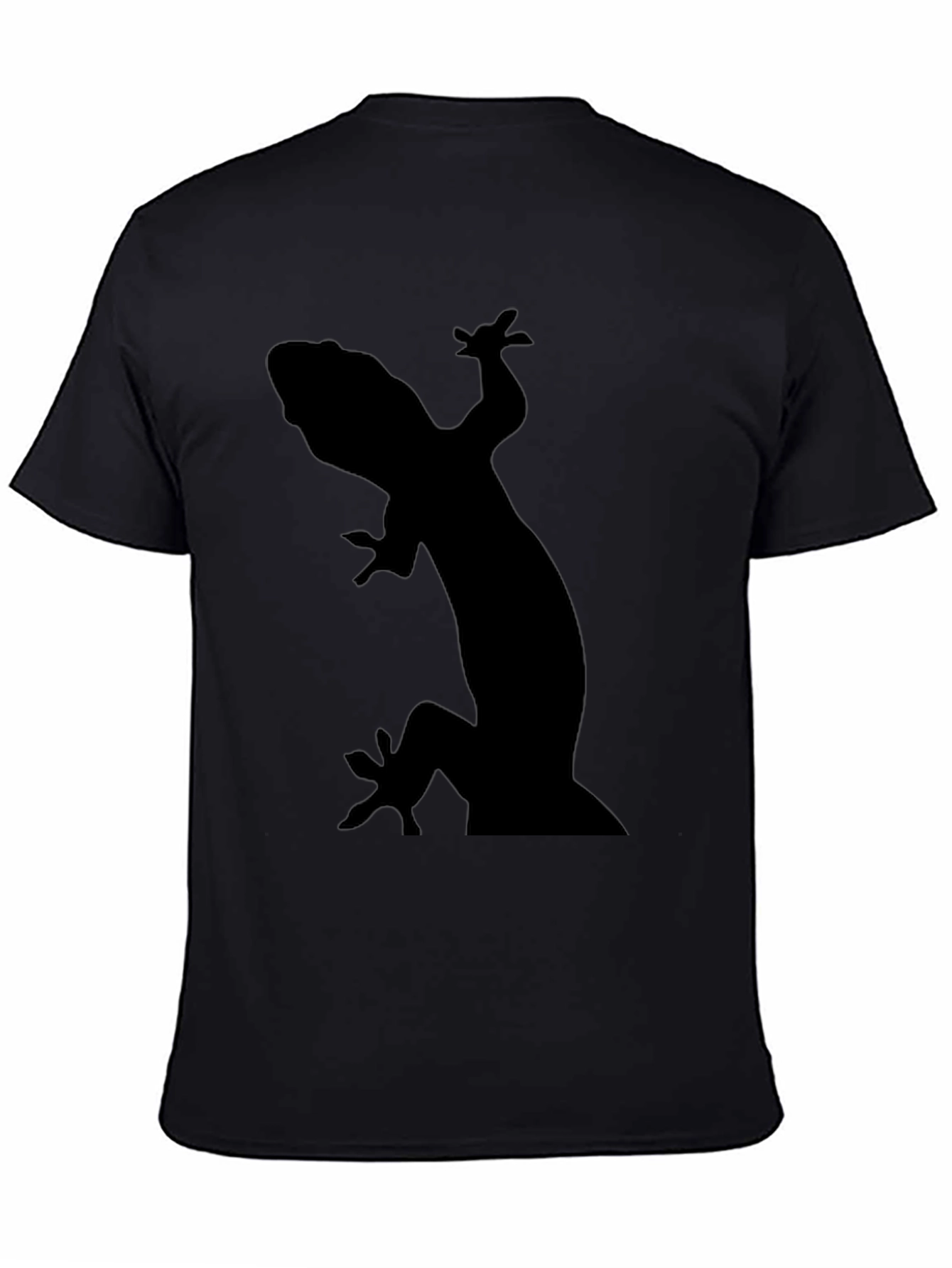 Gecko Silhouette Black T-Shirt