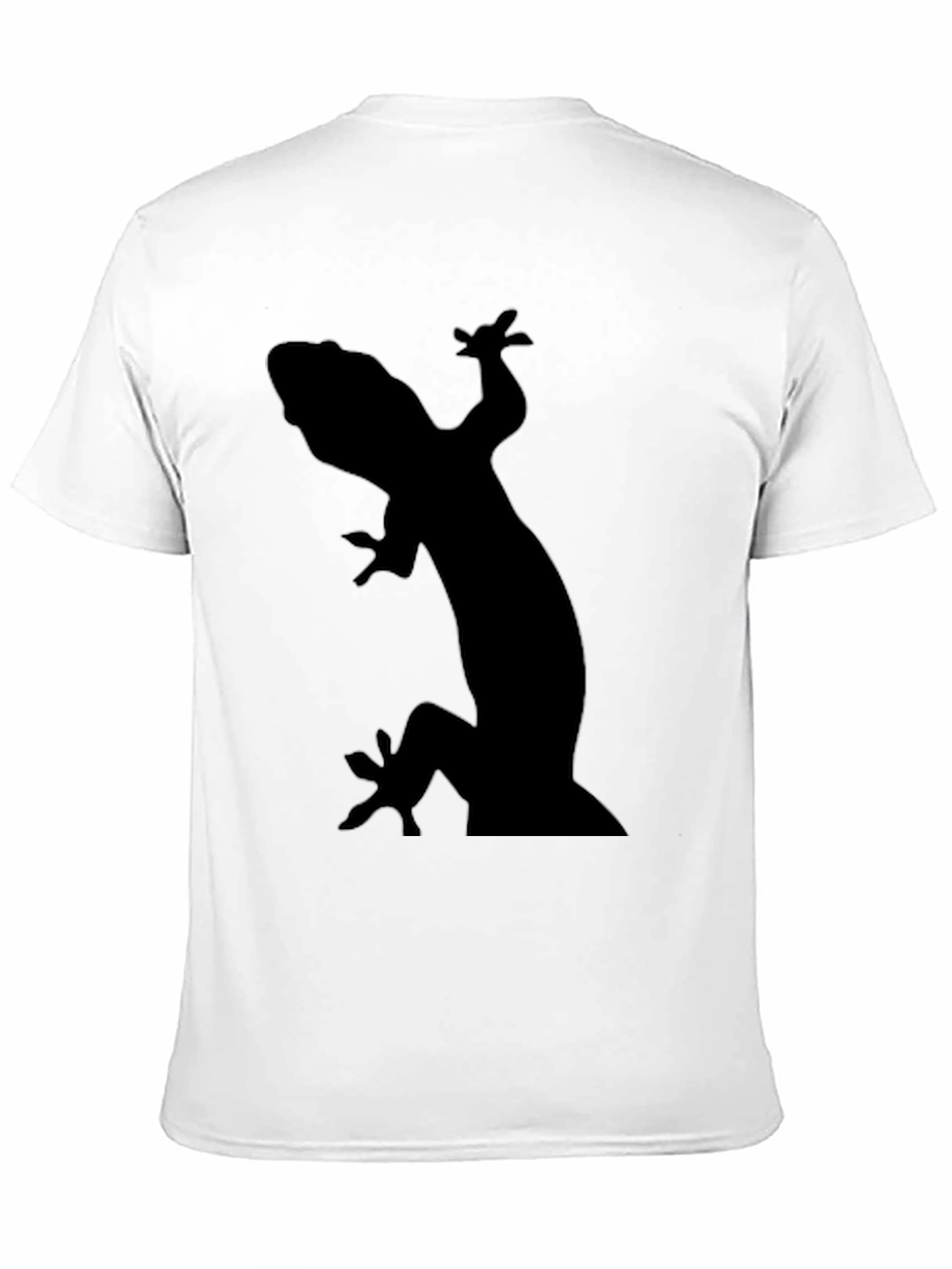 Gecko Silhouette Black T-Shirt