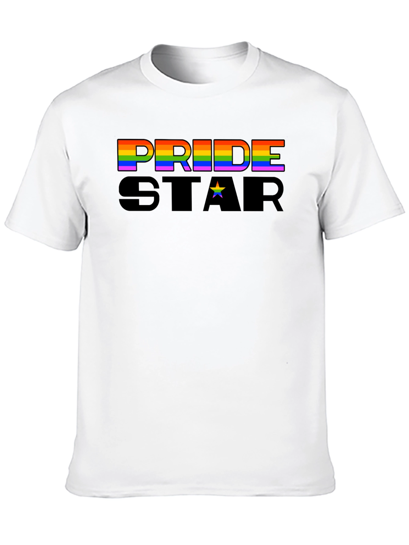 Pride Star Graphic Tee - Black