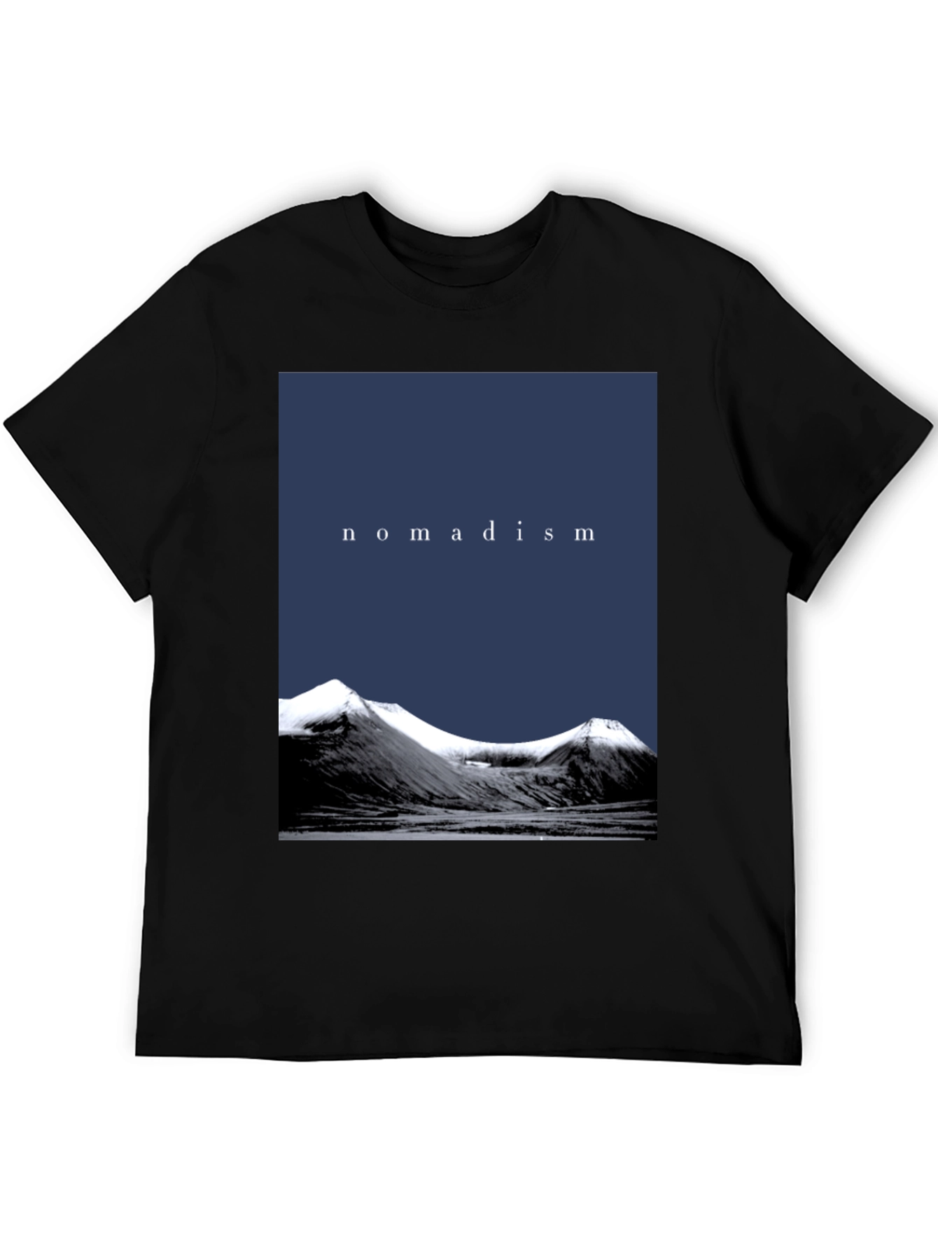 Nomadism Mountain Graphic Black T-Shirt