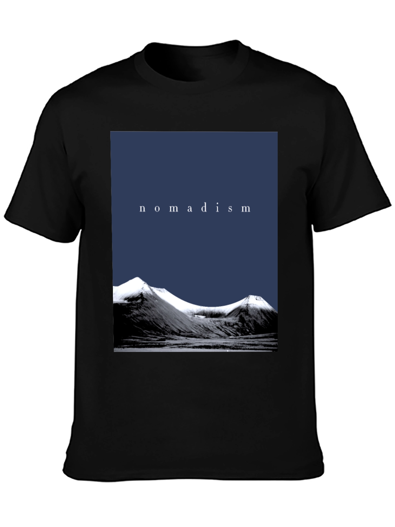 Nomadism Mountain Graphic Black T-Shirt