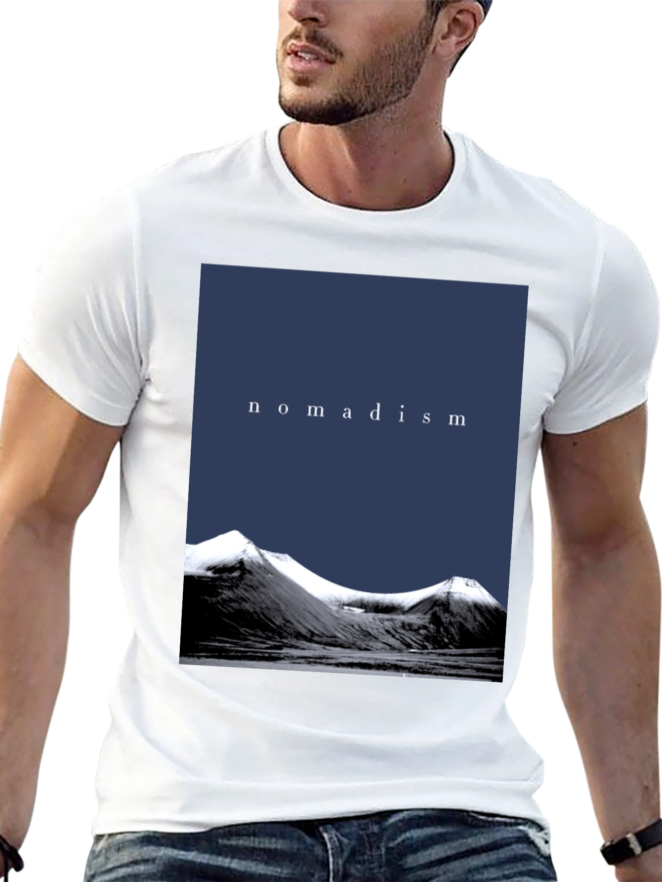 Nomadism Mountain Graphic Black T-Shirt