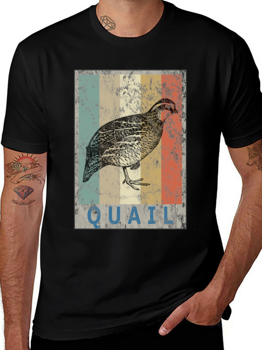 Vintage Quail Graphic T-Shirt