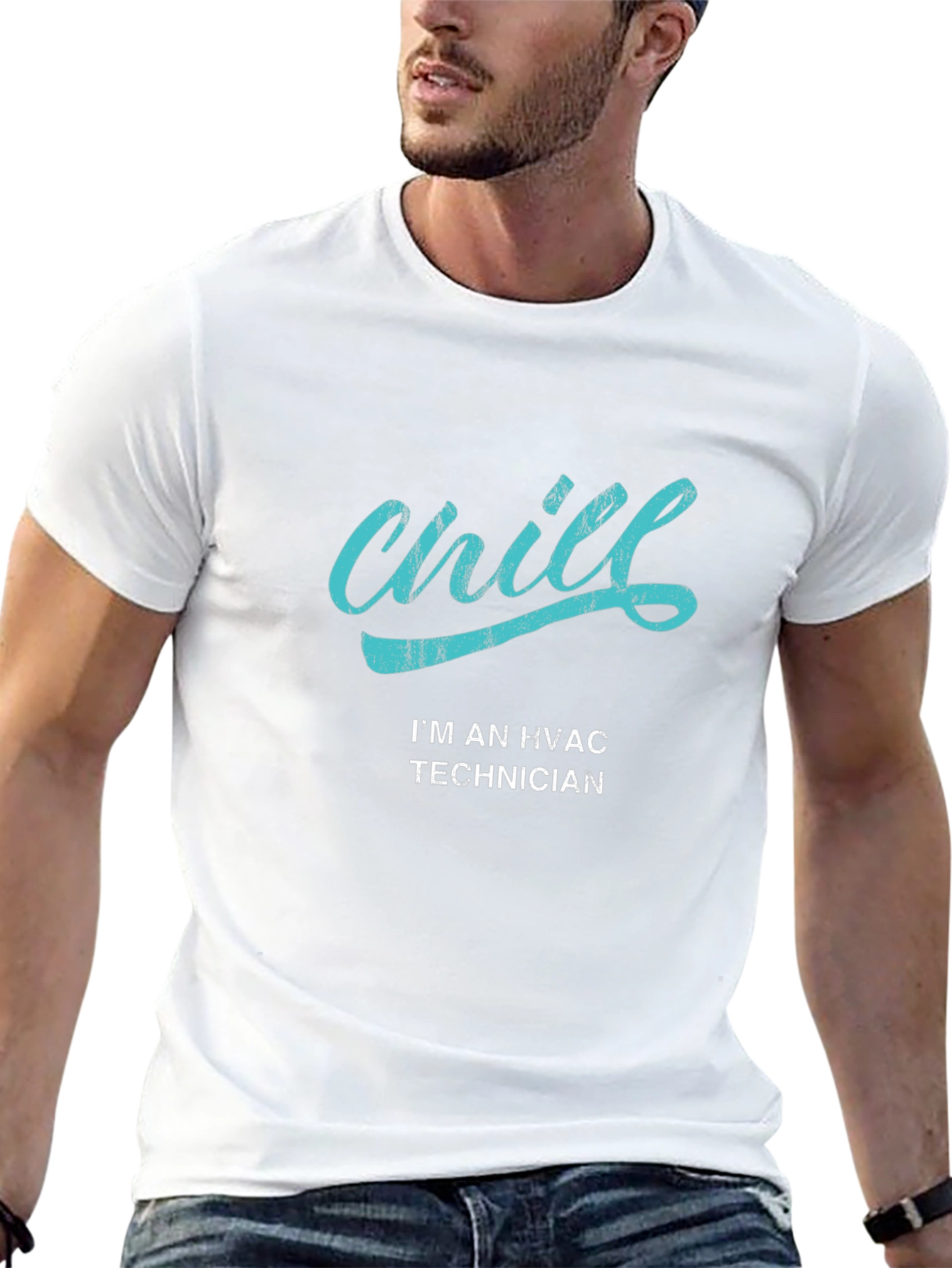 Chill HVAC Technician Black T-Shirt