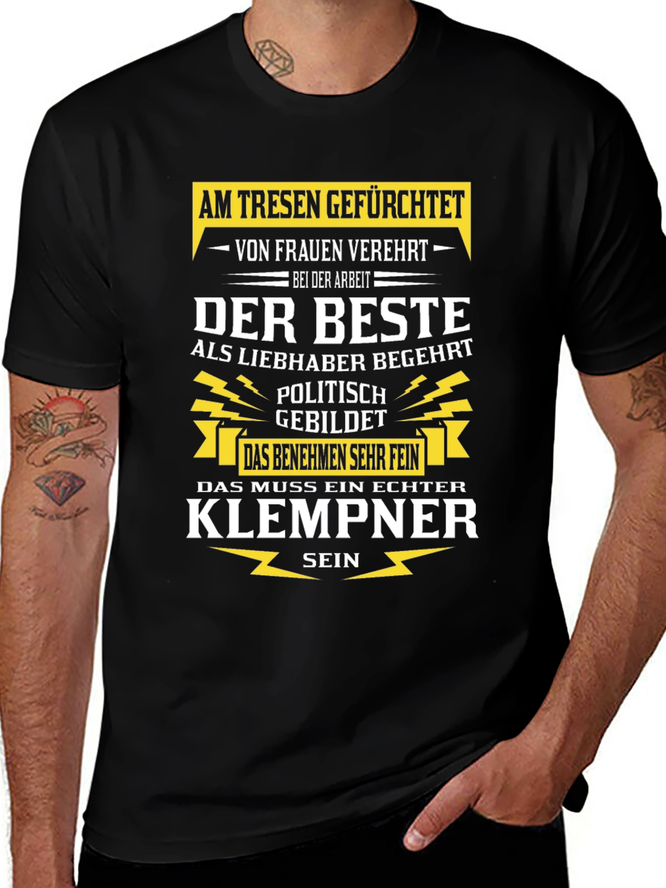 Funny Plumber T-Shirt - German Text