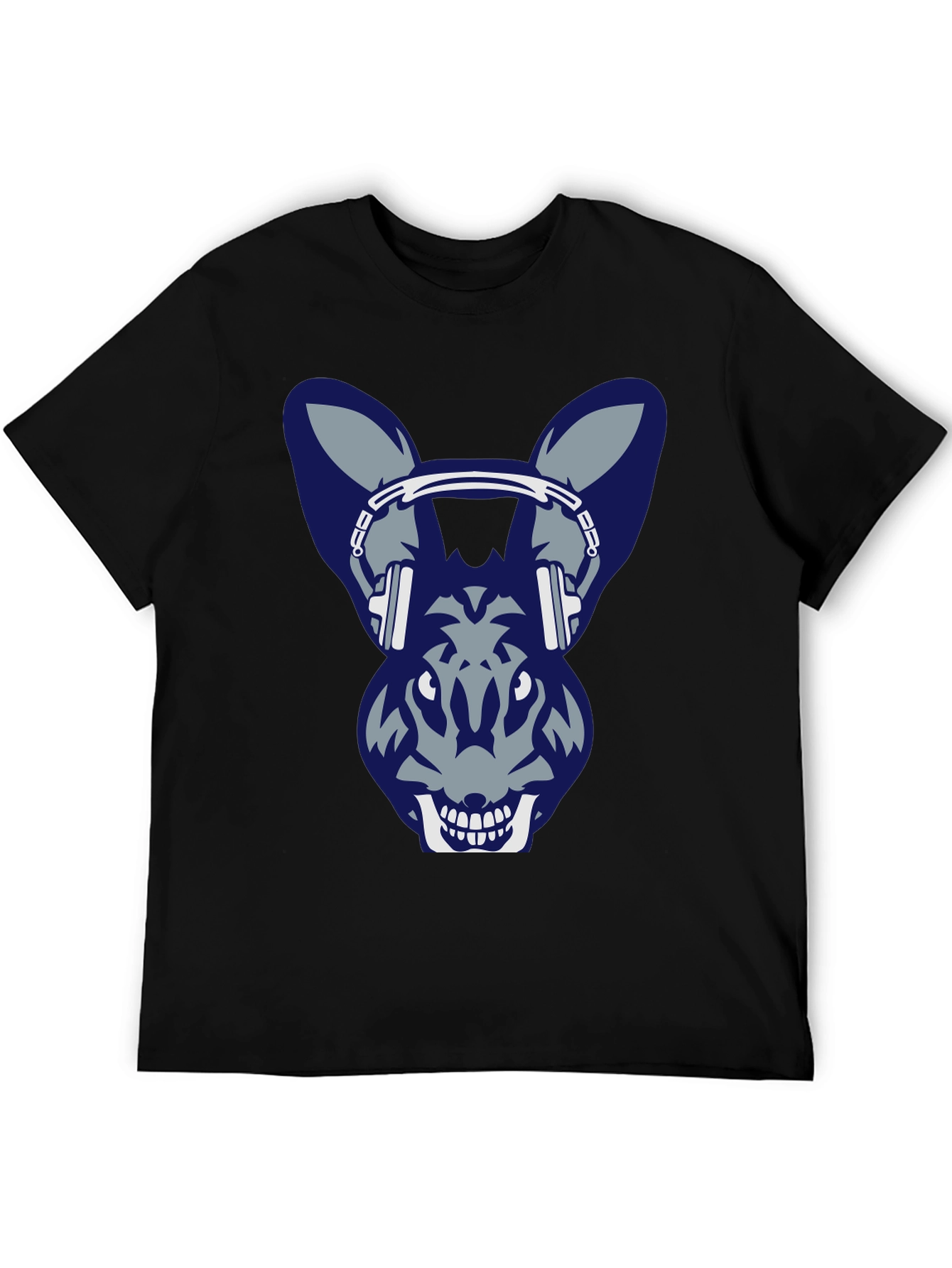 Cool Rabbit with Headphone Graphic Tee
