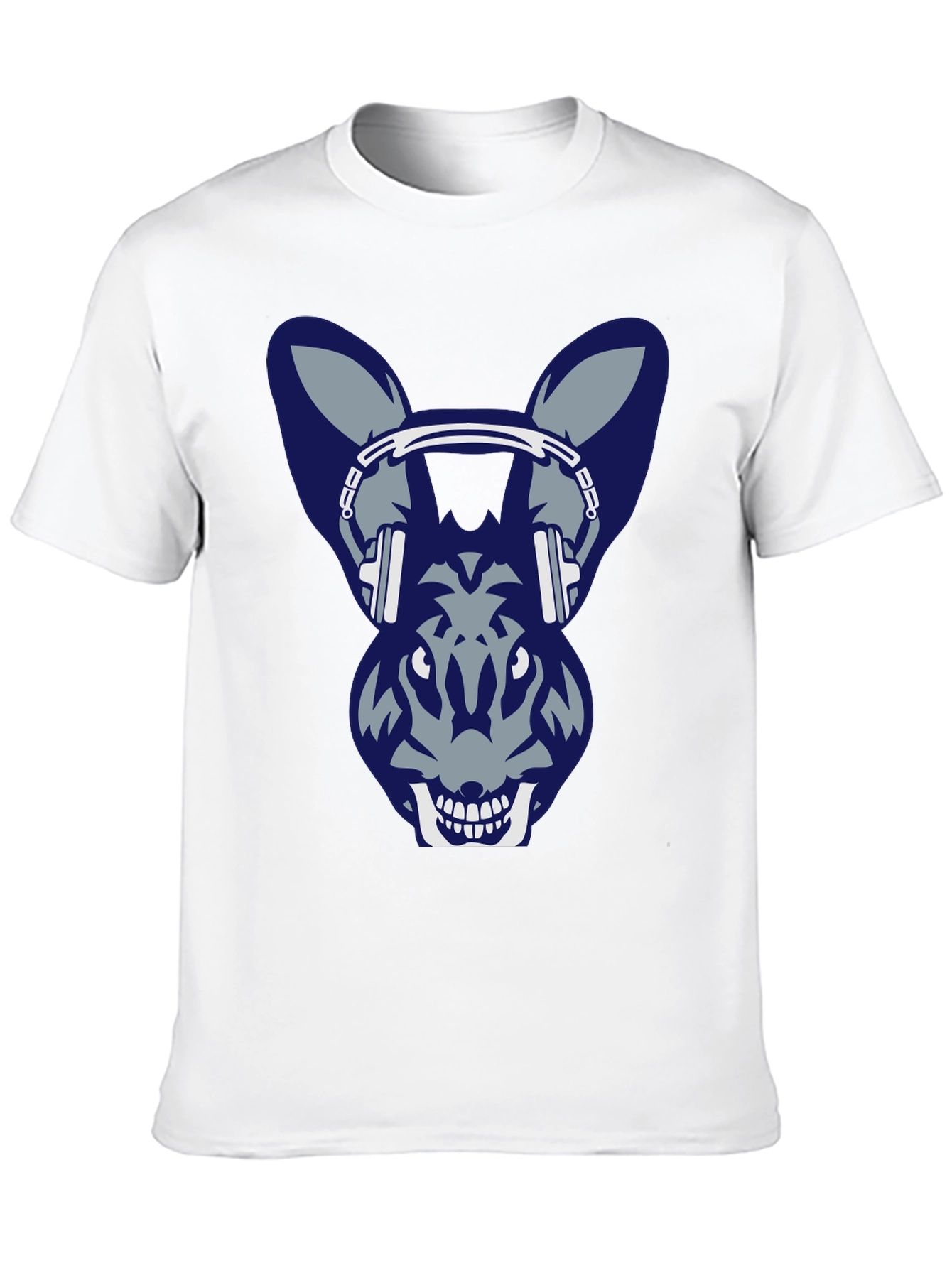 Cool Rabbit with Headphone Graphic Tee