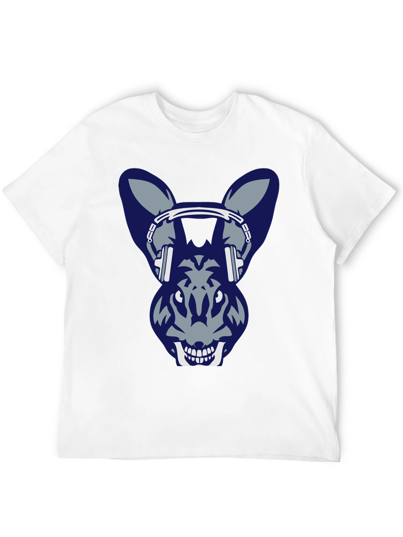 Cool Rabbit with Headphone Graphic Tee