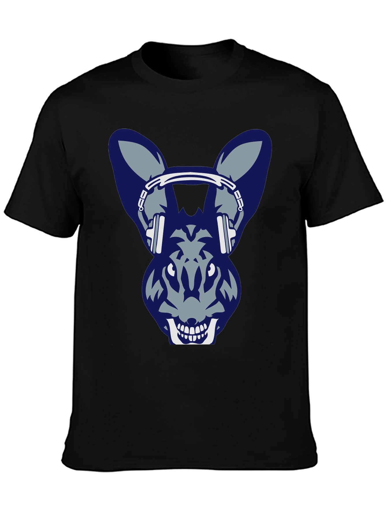 Cool Rabbit with Headphone Graphic Tee