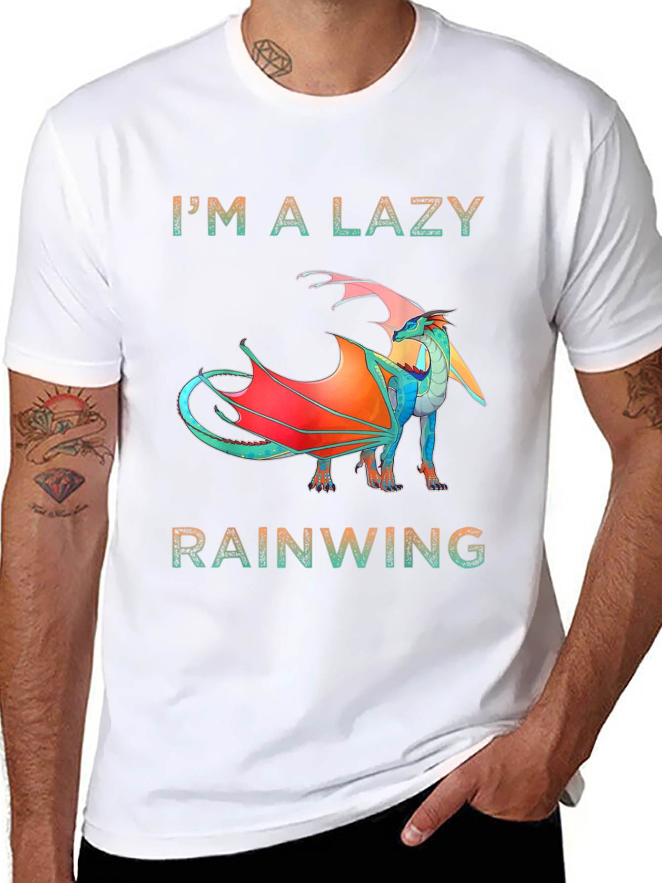 Lazy Rainwing T-Shirt - Dragon Design