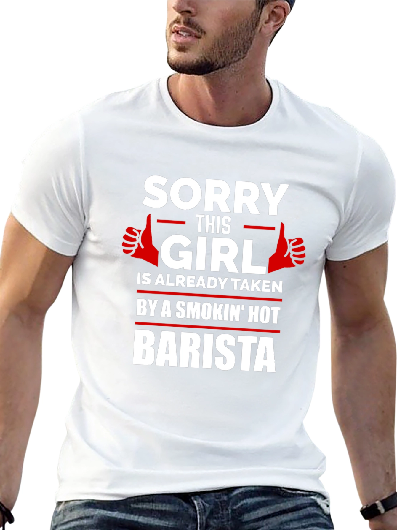 Sorry Girl Taken by Smokin Hot Barista T-Shirt