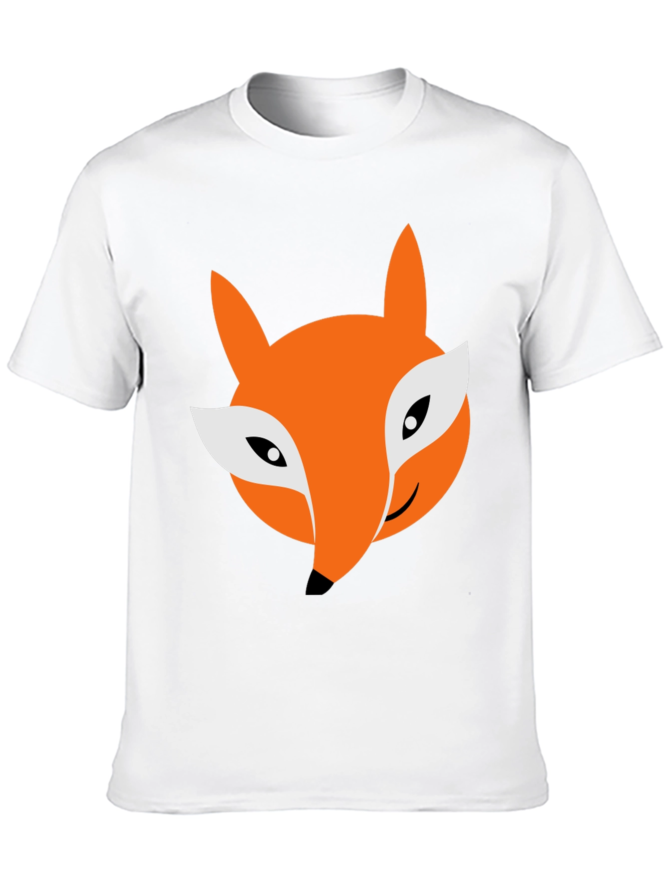 Fox Graphic Tee - Soft Cotton Blend Casual Style